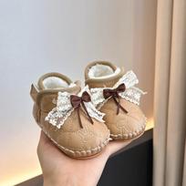 Winter Soft Sole Baby Walker Shoes: 0-12 Months, Cotton Shoes for Girls M - Inner Length 12cm (6-12 months)