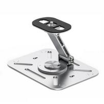 Aluminum Alloy Projector Stand 360-Degree Rotating Height Adjustable Heavy Duty 3-in-1 Projector Holder Desk Wall Ceiling Mount with 1/4-Inch Thread juoda