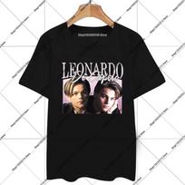 Naujas Leonardo DiCaprio Titaniko Vintažinis Marškinėliai Vyriški ir Moteriški Spausdinti Marškinėliai Vasaros Mada Atsitiktiniai Gatvės Marškinėliai S juoda