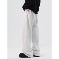 Men's Cleanfit Wide-Leg Fleece Sweatpants - Autumn/Winter Straight-Leg Casual Sports Pants 3XL