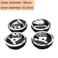 56mm 60mm 65mm Metalinis ratlankio centrinis dangtelis automobiliui, stiliaus detalė SKODA Fabia Rapid Kodiaq RS Superb Kamiq Octavia A7 Tour Yeti Karoq A 56mm