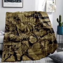 The Walking Dead,pattern Flannel Blanket, High quality Comfortable for All Seasons, Home Decor, Warmth and Comfort, Perfect for Gifts. 80cm x 120cm
