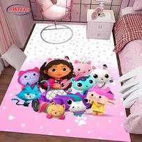 Disney Gabbys lėlių namelio kilimas, kilimėlis svetainei, miegamajam, sofai, virtuvės durų kilimėlis, dekoratyvinis kilimėlis, vaikams neslystantis grindų ilgaamžis kilimėlis, dovana 40x60cm (16x24in)