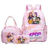 3 vnt. K-pop Demonų medžiotojų kuprinė, pietų dėžutė, pieštukinė, rinkinys, studentams, anime, mada, mokyklinė kuprinė, penalas, bento maišelis, kostiumas, dovanos