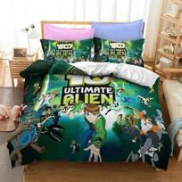 Anime Ben Gwen 10 Animacinis patalynės komplektas 3D spausdintas Tinka miegamojo užvalkalas ant antklodės su pagalvių užvalkalais Vaikams Namų tekstilė 70x133cm 3pcs