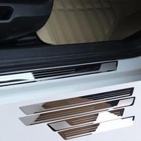For Skoda Octavia A5 A6 A7 2007- Door Sill Scuff Plate Kick Guards Pedal Threshold Step Protectors Stainless Car Accessories