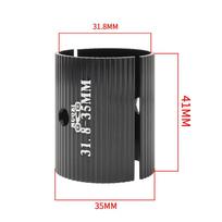 Dviračio vairo praėjimo adapteris Aliuminio dviračio vairo kotelio tarpinė Konversija 25.4-31.8mm/31.8-35mm Dviračio vairo angos reguliatorius Adapt