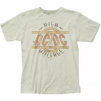 AC/DC Aukštos įtampos Roko Grupė Vintažinio Stiliaus Balinti Marškinėliai S-4XL Unisex T-Shirt L
