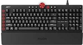 "AGON AKG700" žaidimų klaviatūra - ispaniškas išdėstymas - "Cherry MX Red" jungikliai - "Anti-Ghosting" - "AOC G-Tools" programinė įranga - "N-Key Rollover