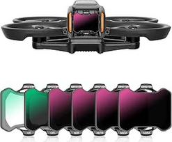 "Avata 2" ND filtrų rinkinys UV+CPL + ND filtrų rinkinys, fotoaparato objektyvas su DJI Avata 2, 6 pakuotės (CPL, UV, ND8, ND16, ND32, ND64)