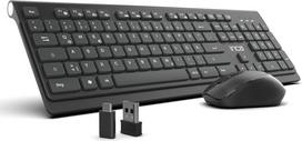"Inca IWS-519" belaidės klaviatūros ir pelės komplektas su 12 multimedijos klavišų, 2,4 GHz ryšys, USB ir C tipo imtuvas, tylūs ploni šokoladiniai klavišai, skirti "Windows", biurui ir namams