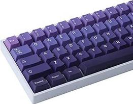 "JakeTsai PBT" klavišų dangteliai, 126 klavišų spalvų sublimacijos "Cherry" profilio klavišų dangteliai su 6,25U erdvinių klavišų dangtelių rinkiniu, skirtu JAV / JK išdėstymui, pagal "Cherry MX" jungiklį