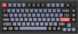 "Keychron Q1 QMK Custom Mechanical Keyboard" versija 2 klavišų visiškai surinkta juoda anglis A Gateron G Pro Brown