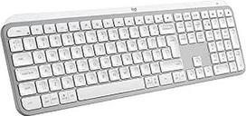"Logitech MX Keys S" - šviesiai pilkos spalvos, itališkas QWERTY išdėstymas