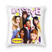 Katseye Kpop Merginų Grupės Pagalvės Užvalkalas Spausdintas Poliesterio Pagalvės Užvalkalas Dovana Mesti Pagalvę Užvalkalas Namų Užtrauktukas 45X45cm 12x12Inch