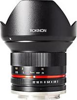 "Rokinon" 12 mm F2.0 NCS CS itin plataus kampo objektyvas "Sony E-Mount" (NEX) (juodas) (RK12M-E)