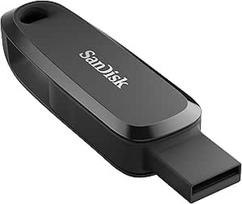 "SanDisk Phone Drive" 128GB, "2-in-1" telefono saugykla (skirta "Android" išmaniesiems telefonams ir planšetiniams kompiuteriams, "Mac" ir kompiuteriams, C tipo USB ir A tipo USB prievadas, automatinė atsarginė kopija, "Rescue PRO Deluxe"), juoda