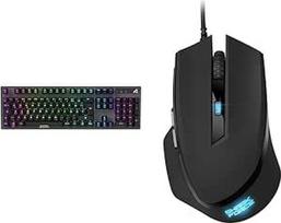 "Sharkoon Skiller SGK20" mechaniniai jungikliai Huano Brown RGB ir USB Shark Force II Black