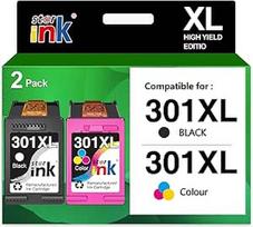 "Starink" atkurtos rašalo kasetės, suderinamos su HP 301 spausdintuvo kasetėmis 301XL Multipack, skirtomis HP DeskJet 1000, 1050, 1050A, 2000, 2050, 2050A, 2510, 2540, 3000, 3010, 3050, 3050A, 3510, Envy 4507, 5530, OfficeJet 2620, 4630
