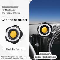 Automobilio telefono laikiklis Belaidis įkroviklis Mini Cooper F56 F55 F54 F60 F57 2014- Centrinės konsolės mobiliojo telefono laikiklio priedai Piano Black - 08