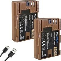 2 x "Blumax" baterija, suderinama su "Canon" LP-E6NH 2250 mAh LP-E6P LP-E6N LP-E6P LP-E6N LP-E6 su C tipo USB įkrovimo prievadu "Canon EOS R R5 II R6 II R7 6D 7D 80D 90D