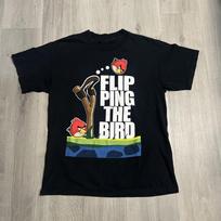Angry Bird T-shirt - Flipping the Bird Black Color EL1227 Unisex T-Shirt XXXXL
