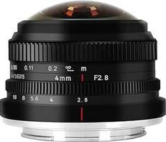 7artisans 4 mm F2.8 žiedinis "Fisheye" objektyvas, 225° itin plataus kampo, suderinamas su APS-C "Sony E-Mount" fotoaparatais a6400 a6300 a6100 a6000 a5100 a5000 a6500 a6600 Nex-3 Nex-3 Nex-3 Nex-3N Nex----3 3R Nex-5 Nex- 7