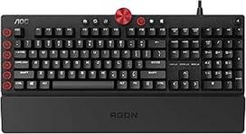 AGON AKG700 žaidimų klaviatūra - itališkas išdėstymas - "Cherry MX Red" jungikliai - "Anti-Ghosting" - "AOC G-Tools" programinė įranga - N-Key Rollover