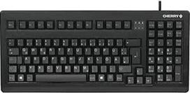 CHERRY G80-1800 Kompaktiška mechaninė klaviatūra pramoninėms programoms, vokiškas išdėstymas (QWERTZ), laidinė (USB ir PS/2), MX Black jungikliai, juoda
