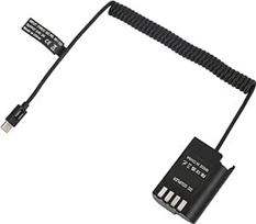 DMW DCC17 nuolatinės srovės C tipo jungtis su DMW BLK22 baterijos maitinimo šaltiniu, palaikanti QC PD greitąjį įkrovimą, skirta Lumix S5 DCS5 DCS5K GH5M2 GH6 skaitmeniniam fotoaparatui