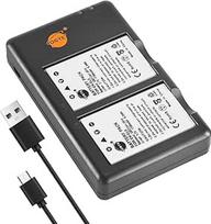 DSTE 2PCS Nikon EN-EL5 (1700mAh/3.7V) baterijos įkroviklio rinkinys, skirtas Nikon Coolpix P510, P520, P530, P5100, P6000, S10, P3, P4, P80, P90, P100, P500 fotoaparatui