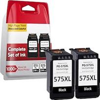 ECOINKO PG-575XL juoda, suderinama su "Canon 575", PG 575 spausdintuvo kasetės, skirtos "Canon Pixma TS3550i TS3551i TS3750i TR4750i TR4751i" kasetėms (2 juodos spalvos)