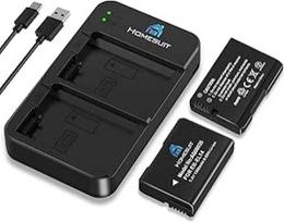Homesuit EN-EL14 EN-EL14a 1300mAh baterijos ir USB LED dvigubo įkroviklio rinkinys, skirtas Nikon D5600 D3300 D3300 D3500 D5100 D5500 D3100 D3200 D5200 D5300 Coolpix P7000 P7100 0 P7200 P7700 P7800 (2 pakuotės)