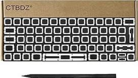 Klaviatūros klavišų dangteliai, lankstas, klavišai su spaustuku "Butterfly Clips Hinge", keičiami "MacBook Pro Retina 13" 15" A1706 A1707 2016 2017 m. "MacBook Retina 12" A1534 2017 m.