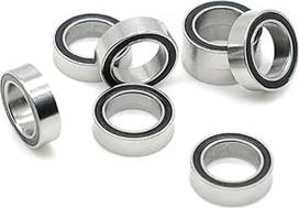 MR128RS guolis 10vnt. 8x12x3,5 mm ABEC-3 Hobby elektrinis RC automobilis MR128 RS 2RS guoliai MR128-2RS juodas sandarus