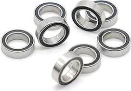 MR117-2RS guoliai ABEC-7 10 vienetų 7 x 11 x 3 mm miniatiūriniai MR117RS rutuliniai guoliai Mėlynas sandarus guolis MR117 2RS