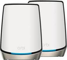 NETGEAR Orbi WiFi 6 Mesh WLAN sistema (RBK862S) | Triband Mesh, maršrutizatorius su 1 palydoviniu kartotuvu, aprėptis iki 360 m² ir 100 įrenginių, Armor prenumerata, AX6000 (iki 6Gbps)