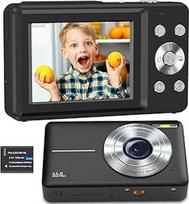 Skaitmeninis fotoaparatas FHD 1080P 44MP fotoaparatas Skaitmeninis fotoaparatas su 2,4 colių LCD ekranu Įkraunamas 16X skaitmeninis priartinimas, nešiojamas skaitmeninis fotoaparatas paaugliams, vaikams, pradedantiesiems (1 x baterija)
