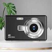 Skaitmeninis fotoaparatas su 2,4 colių TFT ekranu, 12 MP 1080P fotoaparatas, skaitmeninis "nukreipk ir fotografuok" fotoaparatas su 16x priartinimu ir apsauga nuo drebėjimo, kompaktiškas filmavimo fotoaparatas berniukams, mergaitėms, (juodas)