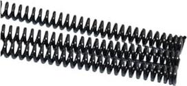 Suspaudimo spyruoklė, 3 dalių Suspaudimo spyruoklė 1 1,2 1,4 1,5 1,6 1,8 2 mm vielos skersmuo Y tipo 6-28 mm išorinis skersmuo 305 mm ilgis 65 Mangano plieno spyruoklė (1x15x305 mm)