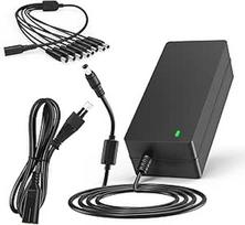 TKDY 12V 5A CCTV maitinimo šaltinis, 12 V 5 A apsaugos kamerų maitinimo šaltinis su 8 krypčių maitinimo skirstytuvo kabeliu, suderinamas su "Lorex", "Samsung", "Q-See", "Night Owl", "Swann", "Annke" IP ir BNC kameromis