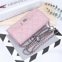 Luxury Cowhide Caviar Pattern Chain Crossbody Bag: Women's Fashion Multifunctional Genuine Leather Wallet & Clutch vyno raudonos spalvos