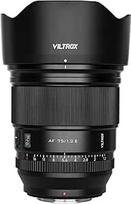 VILTROX 75 mm f/1.2 F1.2 PRO automatinio fokusavimo objektyvas "Sony E-Mount" itin plataus kampo APS-C pagrindinis objektyvas, suderinamas su "Sony E-Mount" beveidrodžiais fotoaparatais A7M/R/S serijos A7CC A9 A1 A6x00 Fs5