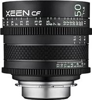 XEEN CF Cinema 50mm T1.5 "Sony E Full Format" - profesionalus kino objektyvas - anglies objektyvo cilindras - itin kompaktiškas