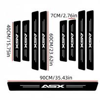 9PCS Car Door Sills Guards Stickers Film Anti Scratch Carbon Fiber Protector Scuff Pedal Cover Auto Accessories 9PCS-ASX