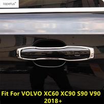 VOLVO XC60 XC90 S90 V90 2018–2024 m. automobilio išorinių durų rankenos rėmo dekoratyvinė apdaila su ABS chromo priedais ir išoriniu komplektu