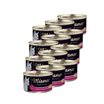 Miamor Feine Filets in jelly - drėgnas kačių ėdalas vištiena su kumpiu ir ryžiais 12x100g skardinė