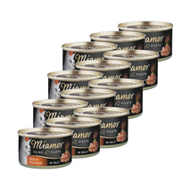 Miamor Feine Filets in jelly - drėgnas kačių ėdalas su tunu ir kiaušiniais 12x100g skardinė