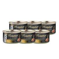 Miamor Feine Filets in jelly - drėgnas kačių ėdalas su tunu ir sūriu 6x100g skardinė