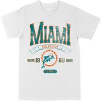 Philcos NFL Miami Dolphins Delfino Vėliava Balti Marškinėliai S balta